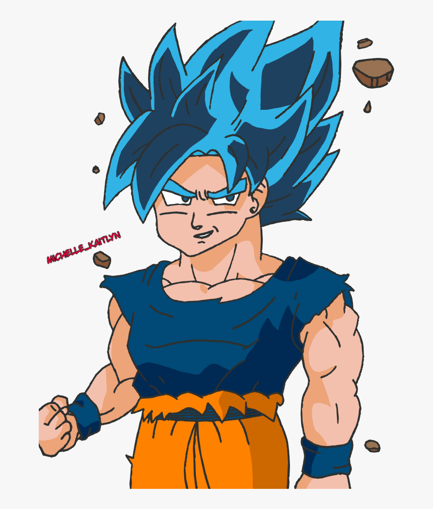 Super Saiyan Blue Son Goku W/no Aura - Super Saiyan, HD Png Download, Free Download