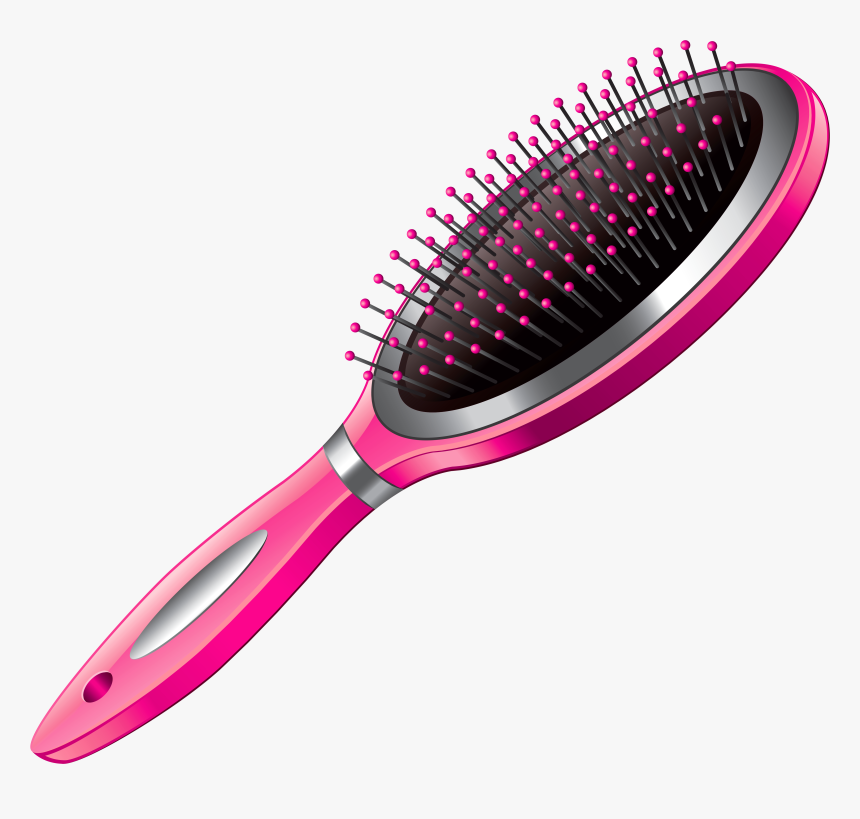 Pink Hairbrush Png Picture - Hair Brush No Background, Transparent Png, Free Download