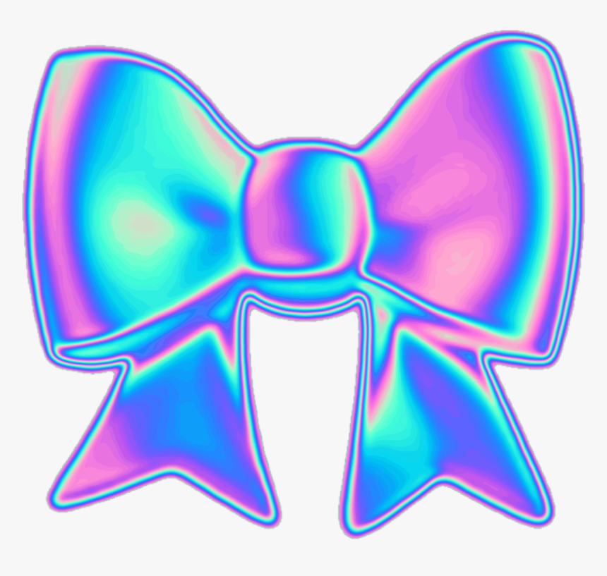 Holographic Bow Cute Fofo Kawaii Tumblr Holográfico - Fofas Imagem Tumblr Png, Transparent Png, Free Download