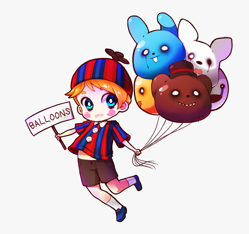 170 Images About The🐻crew🐰of🐤fnaf🐺 On We Heart - Fnaf Balloon Boy Fanart, HD Png Download, Free Download