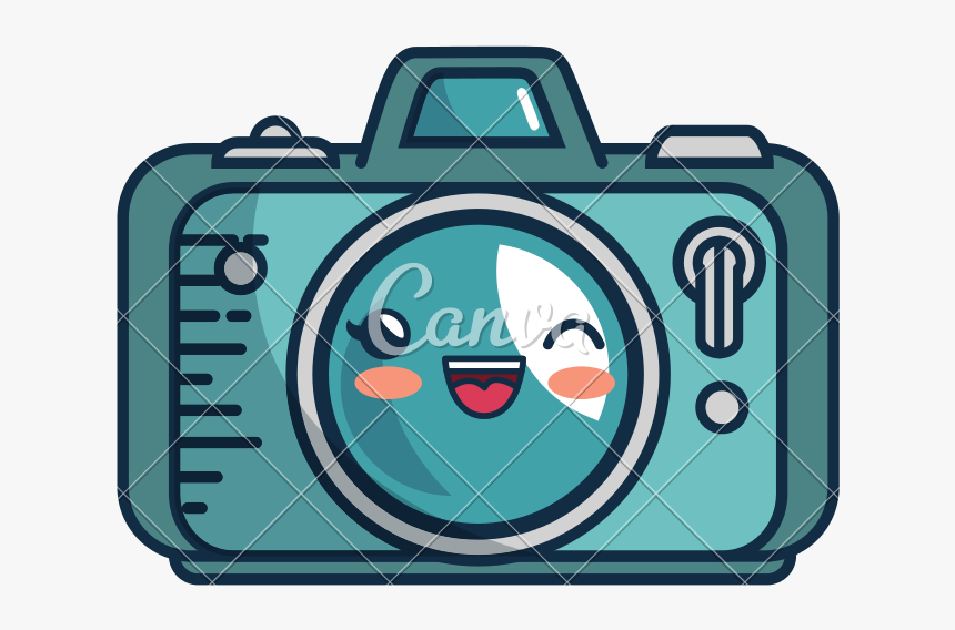 Camera Clipart Kawaii - Kawaii Camera Png, Transparent Png, Free Download