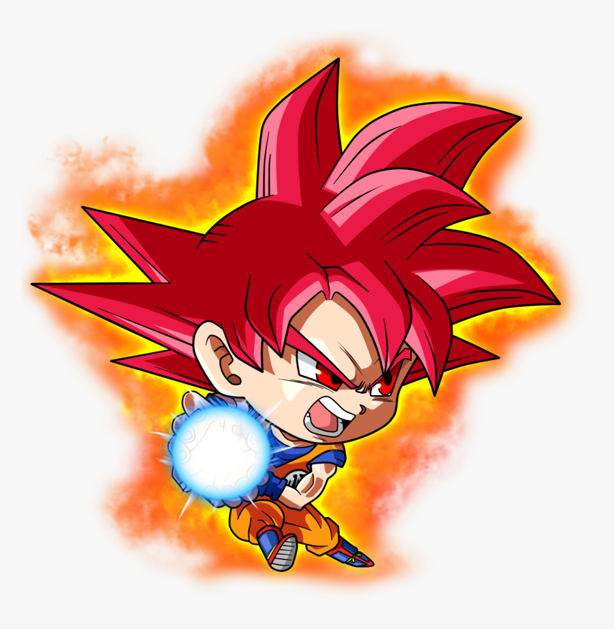 Goku Png Chibi - Goku Ssj Blue Chibi, Transparent Png - kindpng