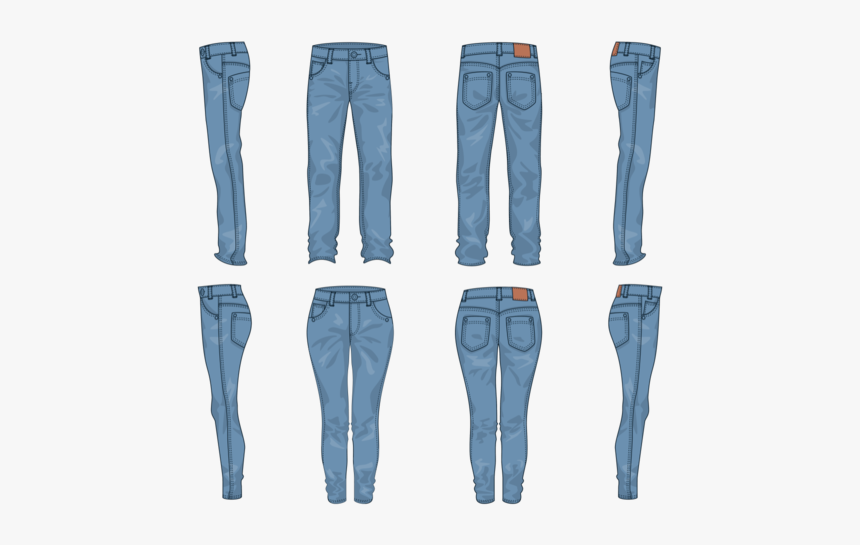 Blue Jeans Vector - Calça Jeans Masculina Vetor, HD Png Download - kindpng