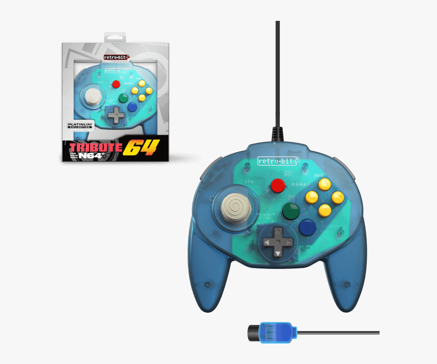 N64® Port "
 Title="tribute64 Controller - Retro Bit Tribute 64, HD Png Download, Free Download
