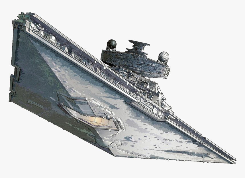 Clip Art Biggest Ship In Star Wars - Imperial Star Destroyer Png, Transparent Png, Free Download