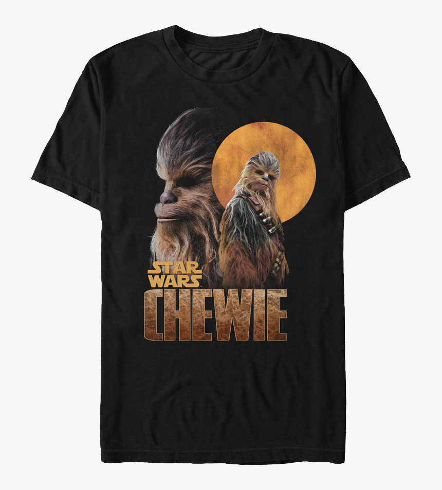 Chewie Solo Star Wars T-shirt - Star Wars, HD Png Download, Free Download