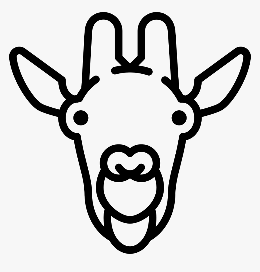Giraffe Head - Scalable Vector Graphics, HD Png Download, Free Download