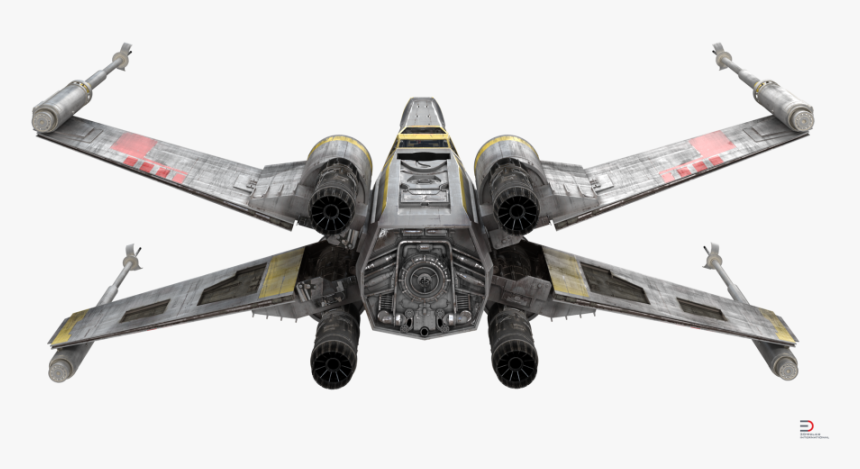 Star Wars X Wing Starfighter Yellow Royalty Free 3d - Star Wars X Wing .png, Transparent Png, Free Download
