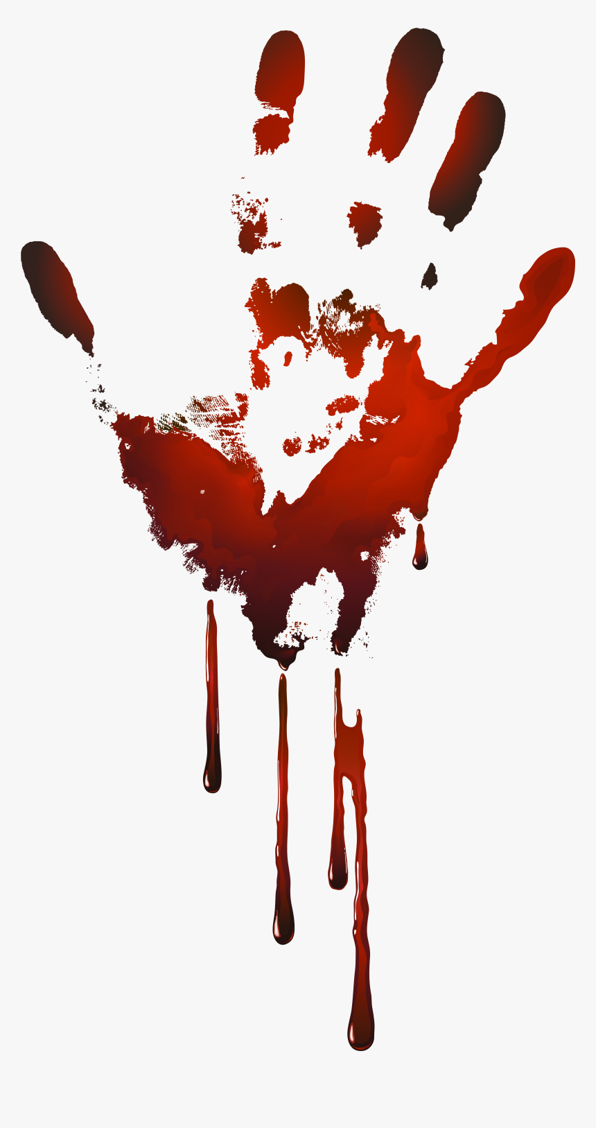 Bloody Handprint Png Clip Art Image - Bloody Handprint Transparent Background, Png Download, Free Download