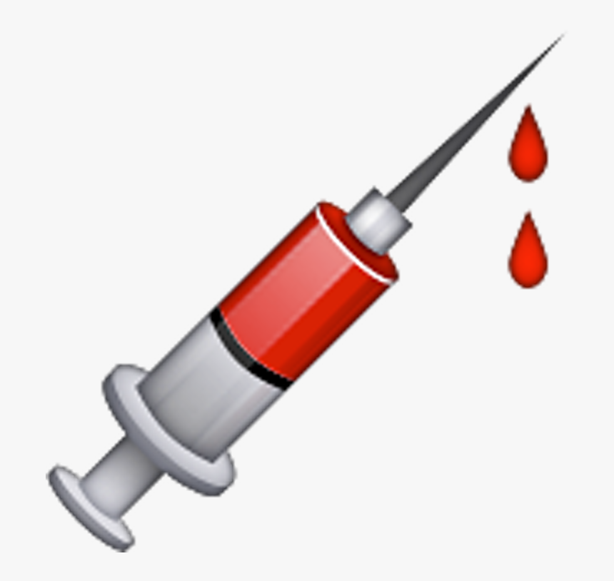 Clip Art Library Stock Needle With Blood Clipart - Syringe Emoji Png, Transparent Png, Free Download