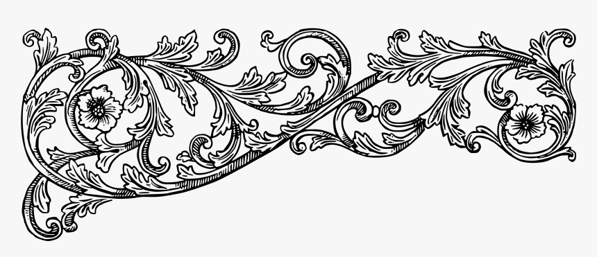 Clip Art Free Flourish Vectors - Vintage Flourish Clipart, HD Png Download, Free Download