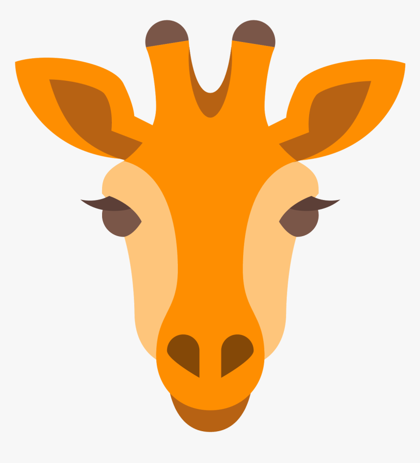 Vector Giraffe Head - Free Giraffe Head Clipart, HD Png Download - kindpng