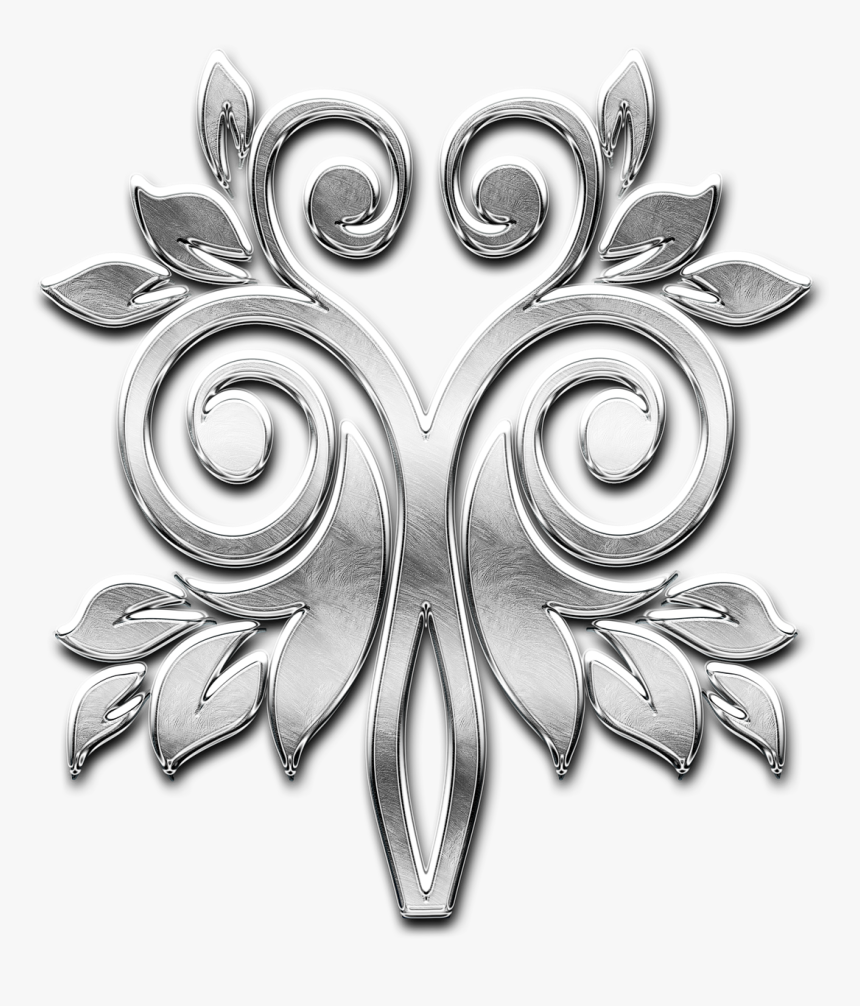 Flower Metal Chromium Free Picture - Metal Flower Png, Transparent Png, Free Download