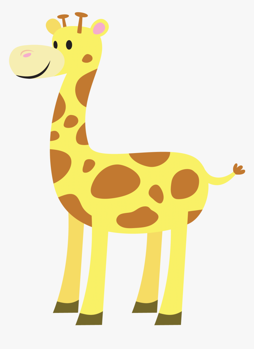 Cute Giraffe Clipart - Girafa Desenho Pdf Transparent, HD Png Download, Free Download