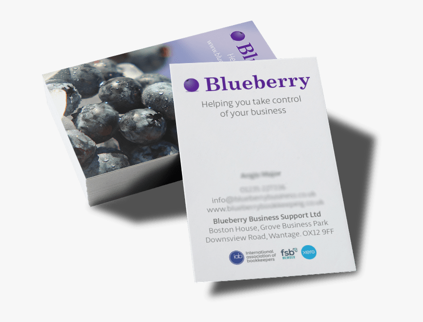 Transparent Business Card Stack Png - Blueberry, Png Download, Free Download