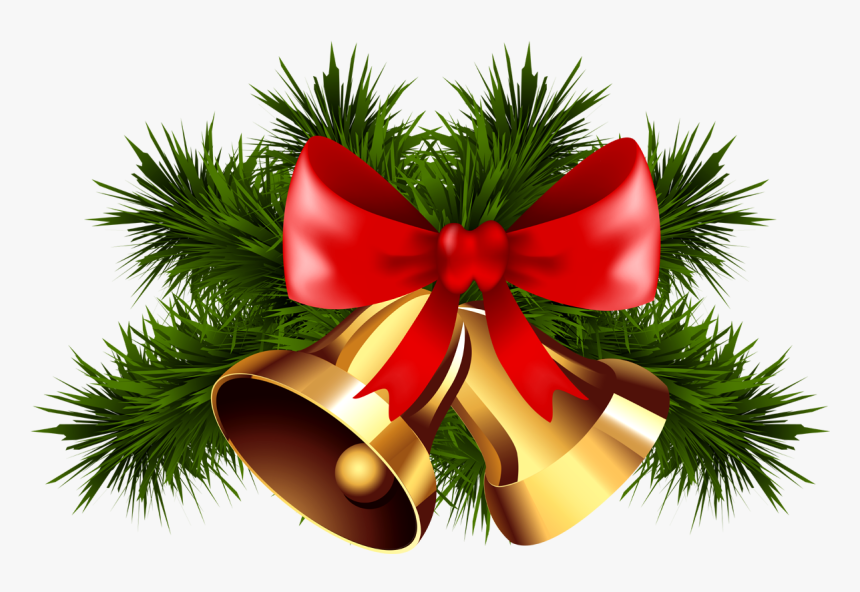 Christmas Ribbon Png - Transparent Christmas Bell Png, Png Download, Free Download