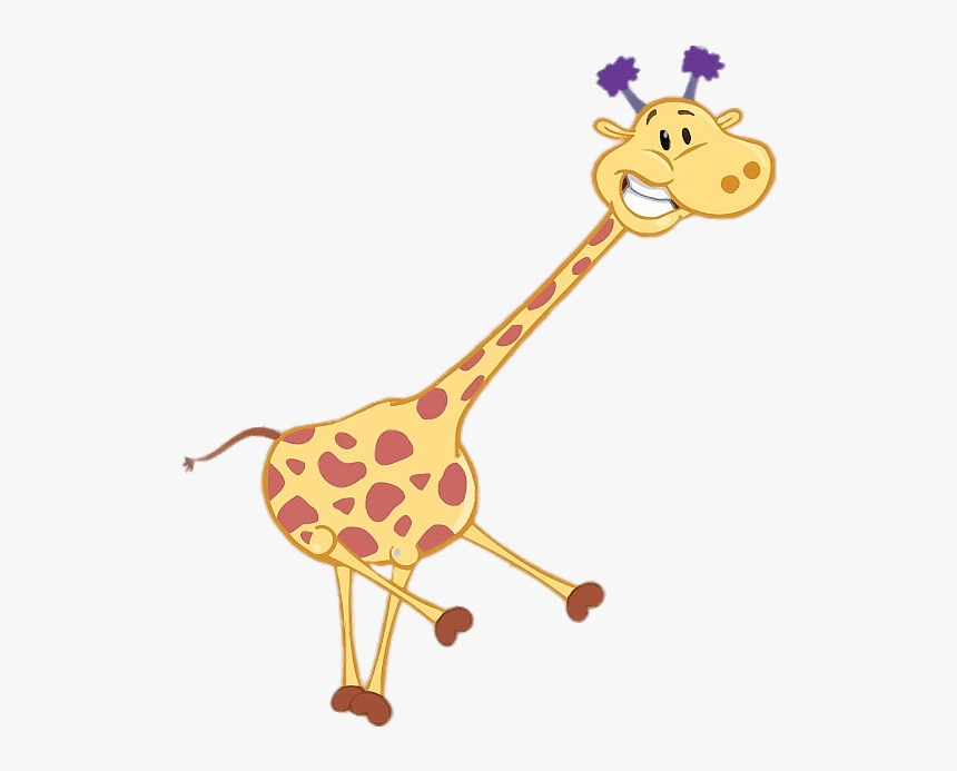 Gigi Giraffe Running - Girafa Da Galinha Pintadinha Em Png, Transparent Png, Free Download