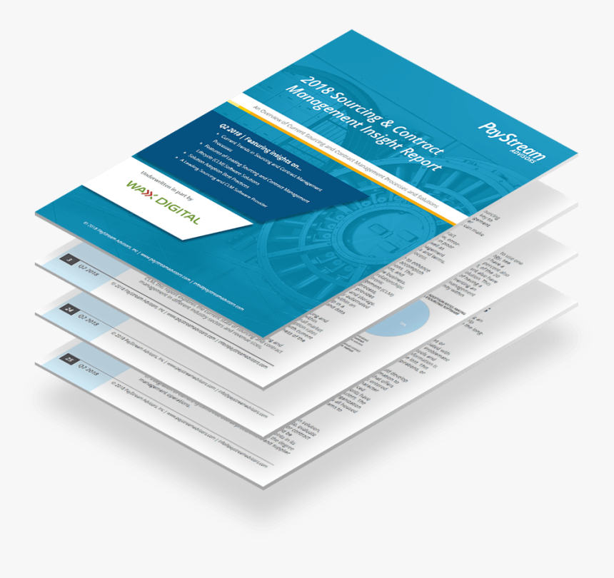 Esourcing And Contract Management Paystream Report - Brochure, HD Png Download, Free Download