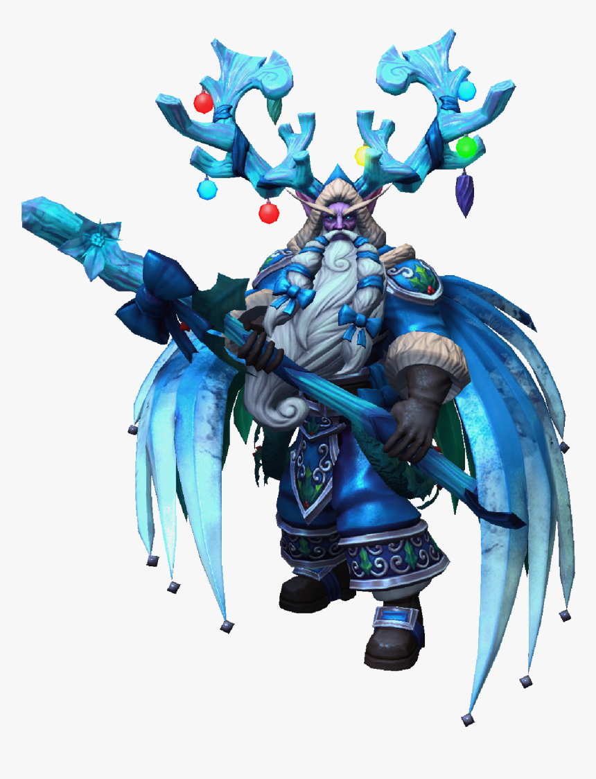 Malfurion Winter Veil Greatfather Icy Skin - Action Figure, HD Png Download, Free Download