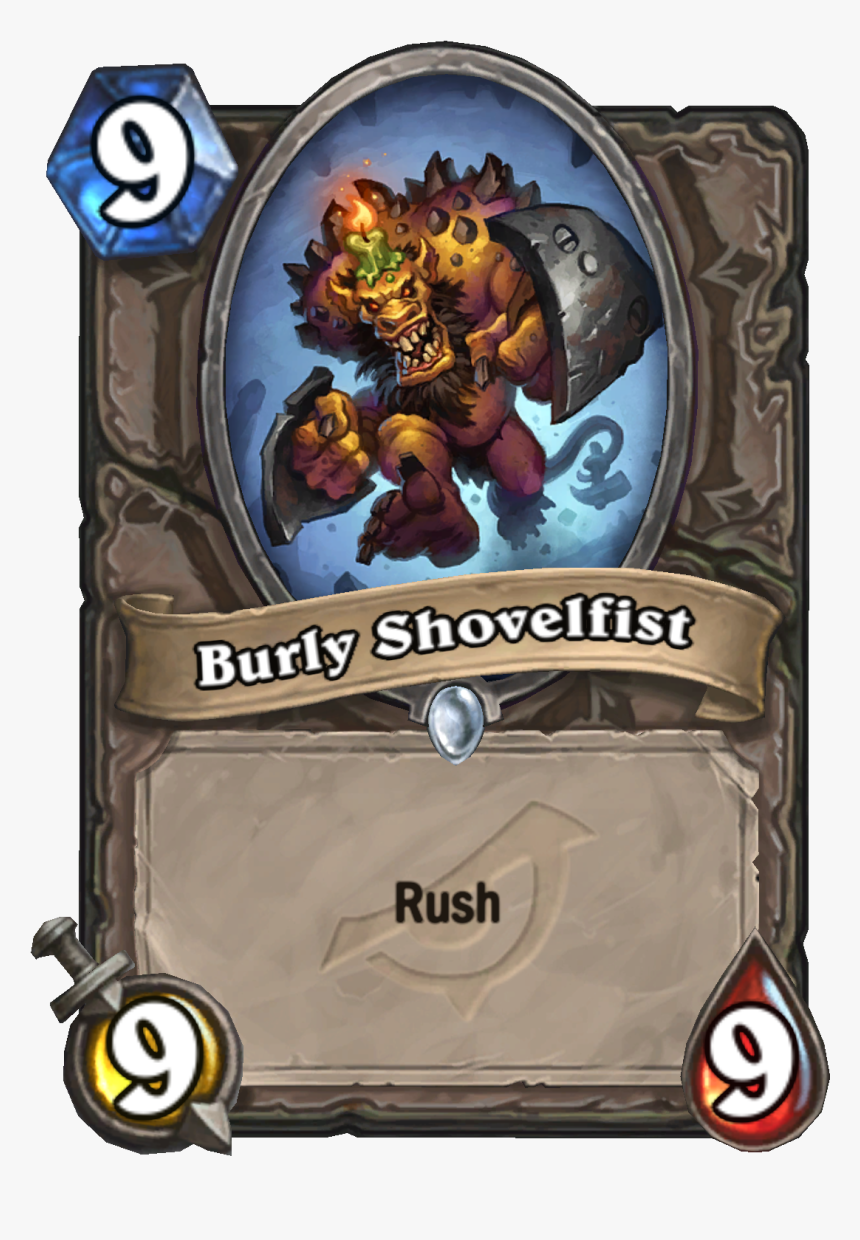 Spellbook Binder Hearthstone Rise Of Shadows - Burly Shovelfist, HD Png Download, Free Download