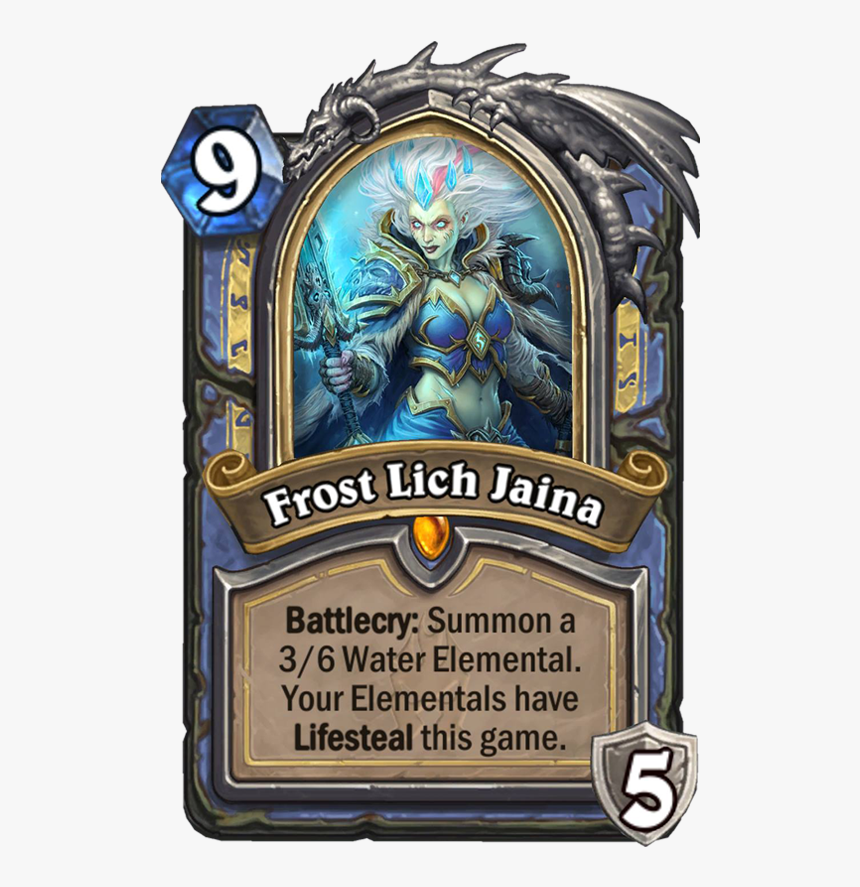 Frost Lich Jaina Card, HD Png Download, Free Download