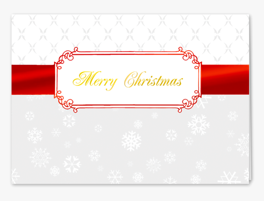 Picture Of Red Christmas Ribbon Greeting Card - Carmine, HD Png Download, Free Download