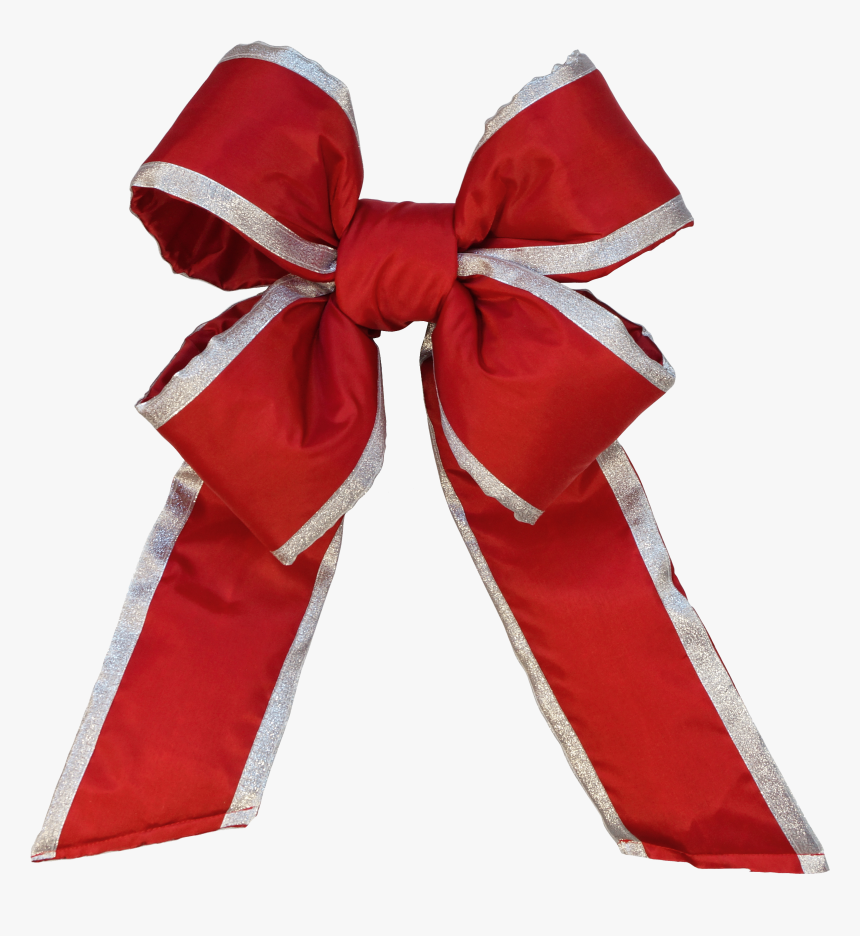 Red Holiday Bow Png - Silk, Transparent Png, Free Download