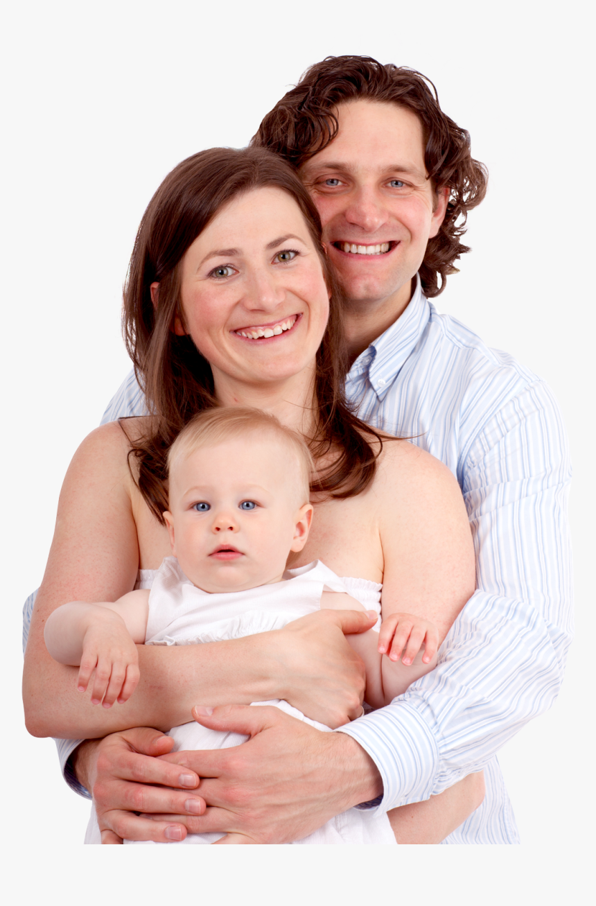 Couple With Baby Png, Transparent Png, Free Download