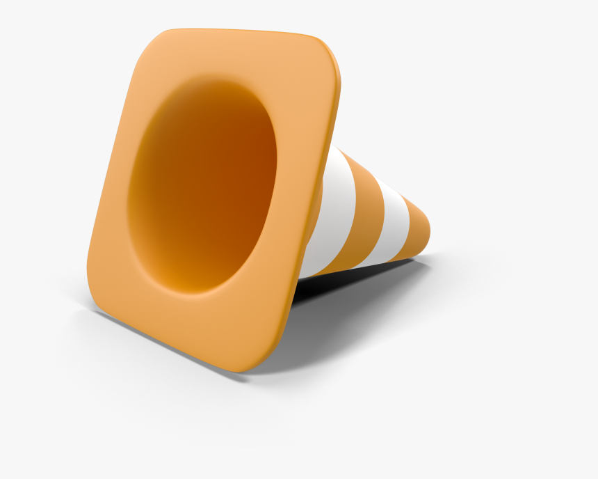 Fallen Traffic Cone Png, Transparent Png, Free Download