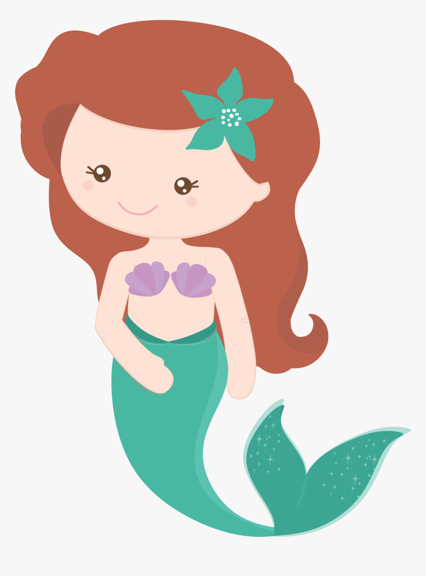 Imágenes De La Sirenita Para Imprimir Gratis - Mermaid Clipart, HD Png Download, Free Download