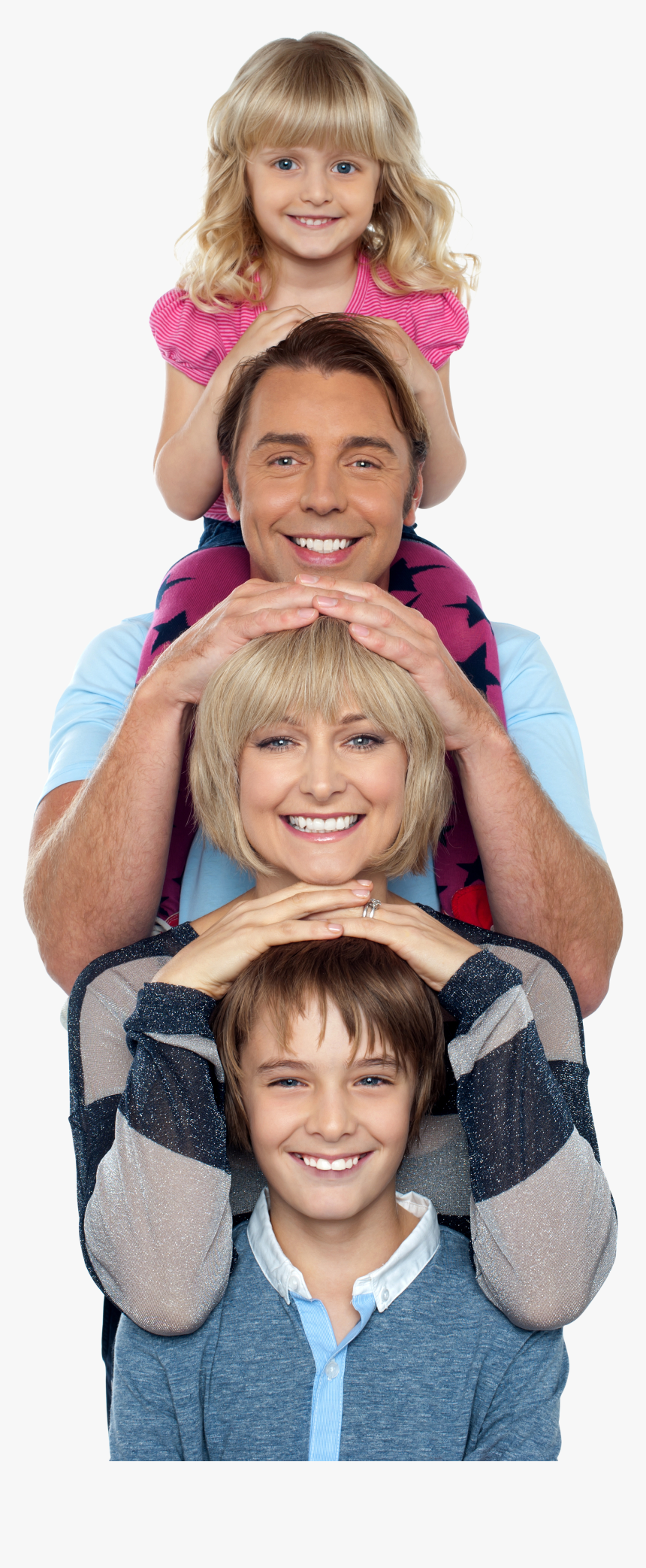 Family Png - Poses For Four People, Transparent Png, Free Download