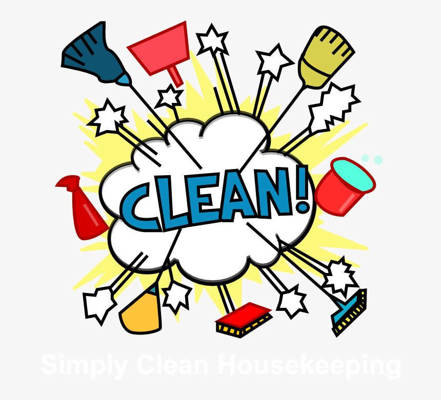 House Clipart Clean - Room Cleaning Clipart, HD Png Download, Free Download