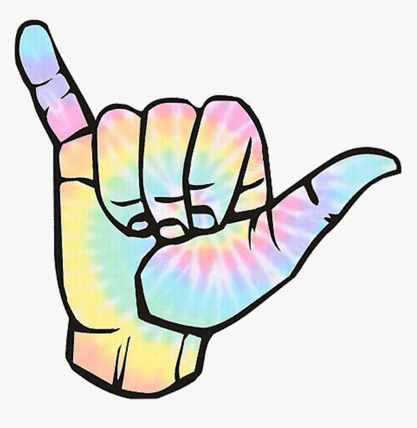 Transparent Punk Clipart - Tie Dye Hang Loose, HD Png Download, Free Download
