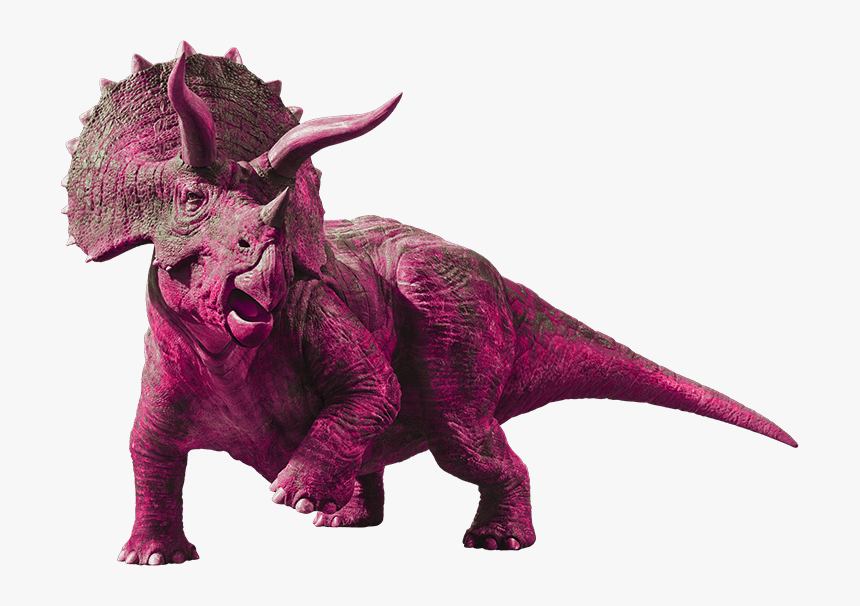 Tracy The Pink Dinosaur - Jurassic World Dinosaurio Triceratops, HD Png Download, Free Download