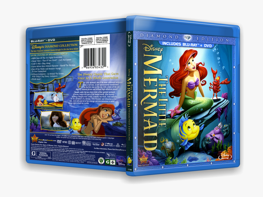 La-sirenita - Little Mermaid Blu Ray Diamond Edition, HD Png Download, Free Download