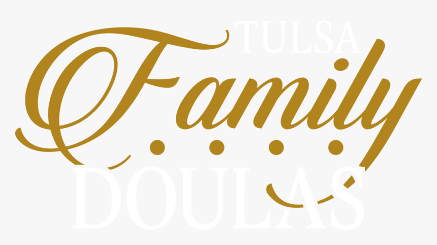 Tulsa Family Doulas White Small Logo - Happy Family Words Png, Transparent Png, Free Download