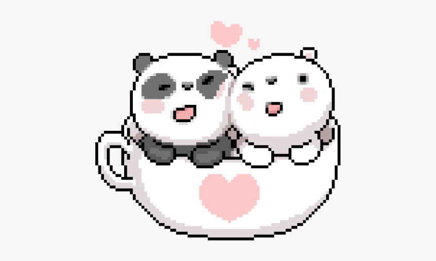 Cute Tumblr Panda Pixel Sticker By Tumblr - Cute Pixel Gifs Transparent, HD Png Download, Free Download