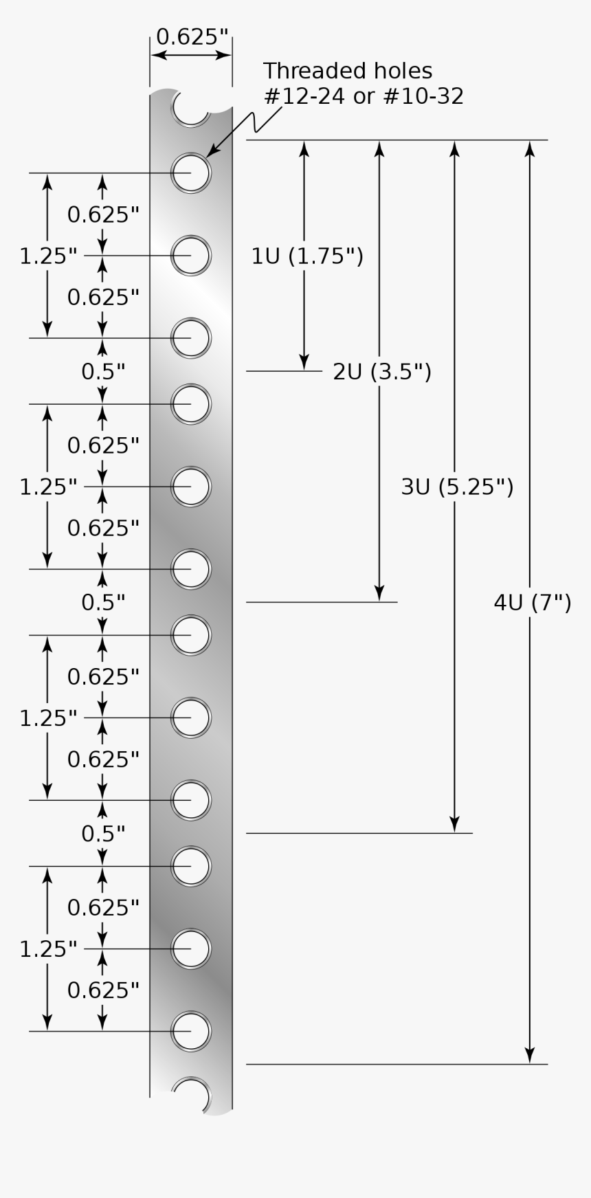 2 U Rack Size, HD Png Download, Free Download