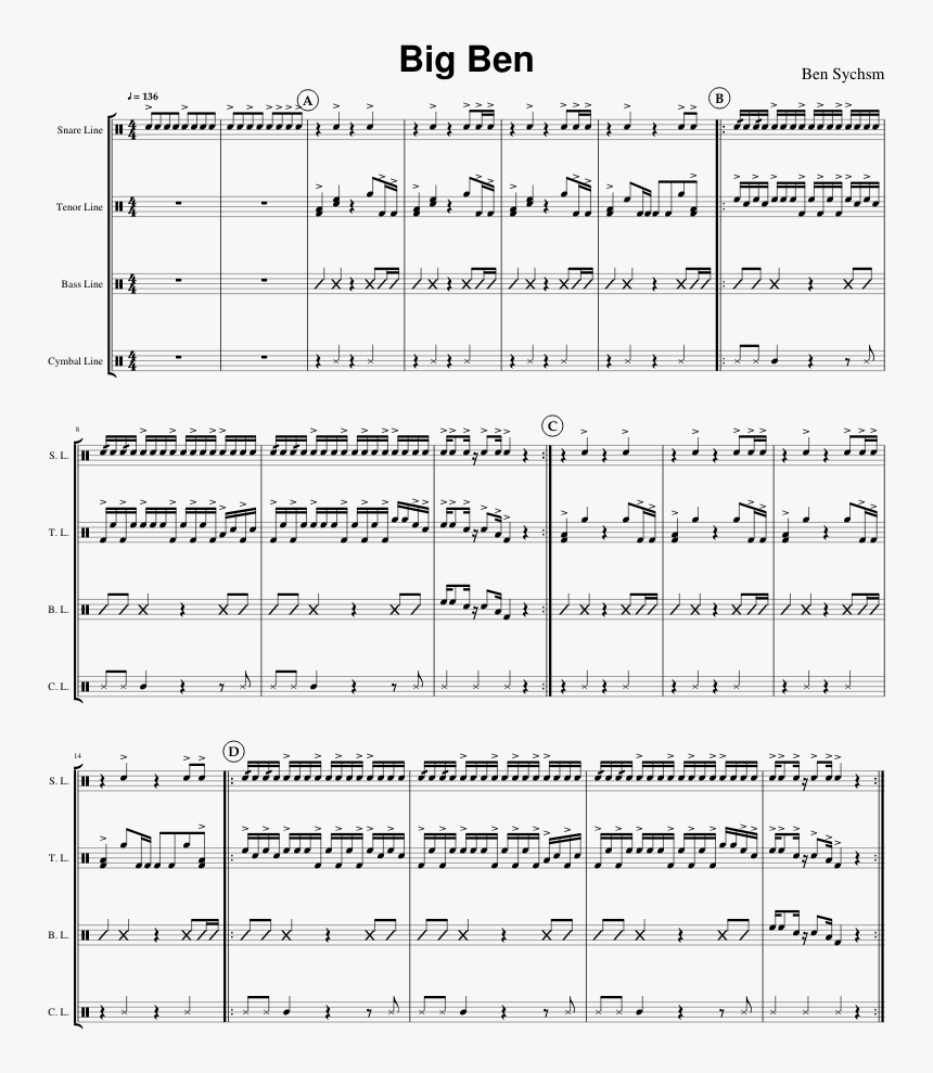 Drumline Movie Sheet Music, HD Png Download, Free Download