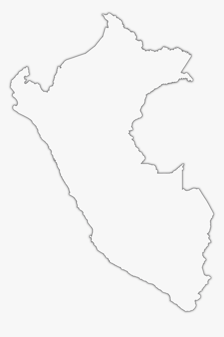 Mapa Del Perú Blanco Png, Transparent Png, Free Download