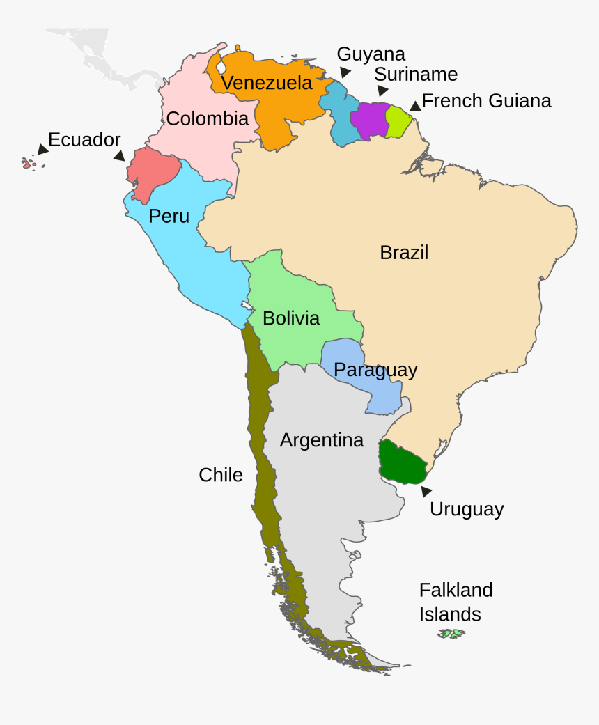 South America Countries And Regions, HD Png Download, Free Download