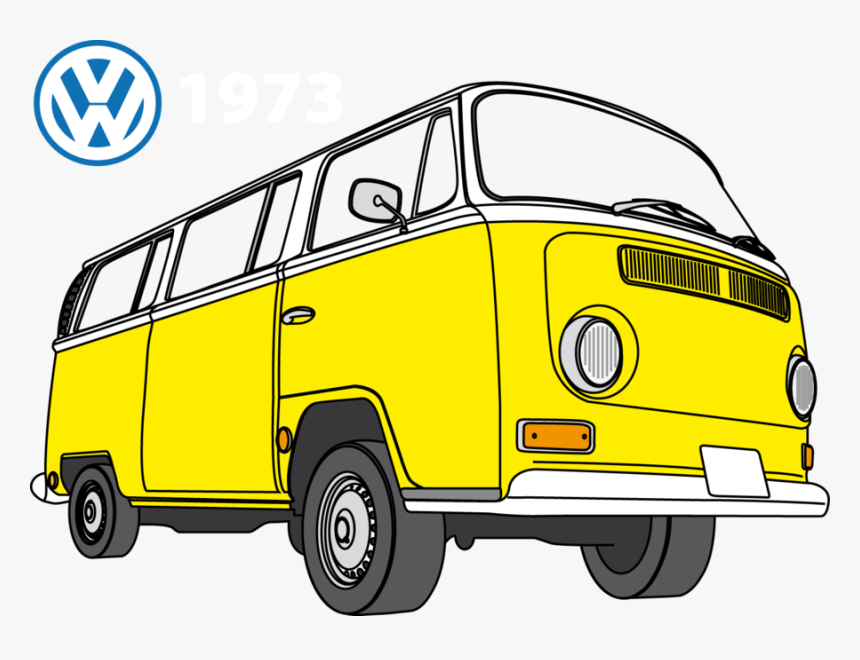 Vans Clipart Kombi - Yellow Vw Bus Png, Transparent Png, Free Download