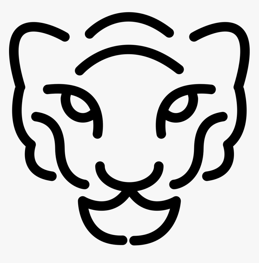 Cheetah Head Outline - Cheetah Head Icon, HD Png Download, Free Download
