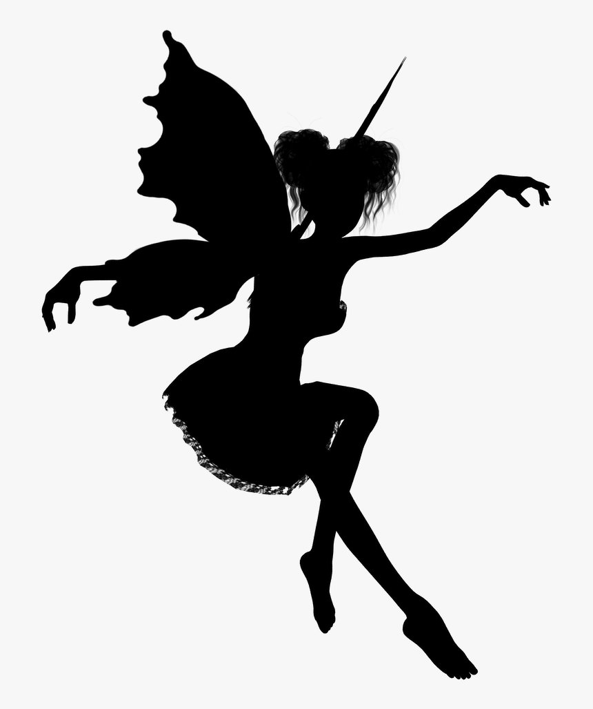 Wall Decal Sticker Fairy - Fairy Silhouette, HD Png Download, Free Download