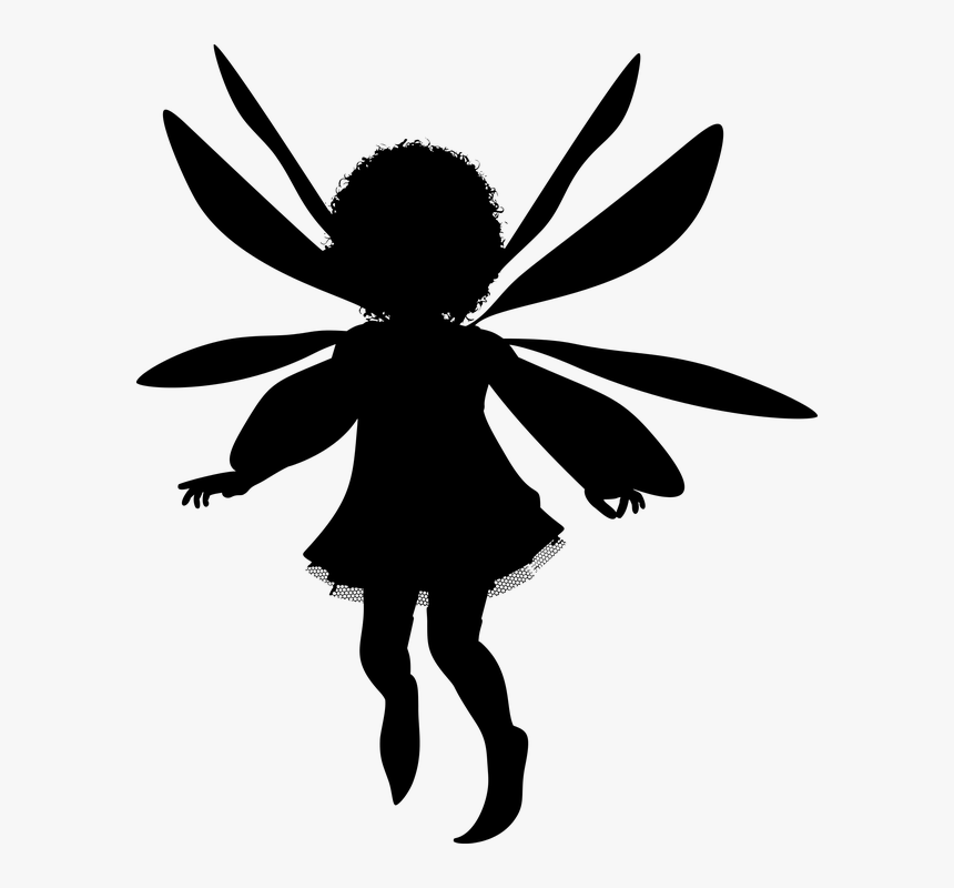 Creature, Faery, Fairy, Female, Fictional, Girl - นางฟ้า ภาพ วาด สี ดำ, HD Png Download, Free Download