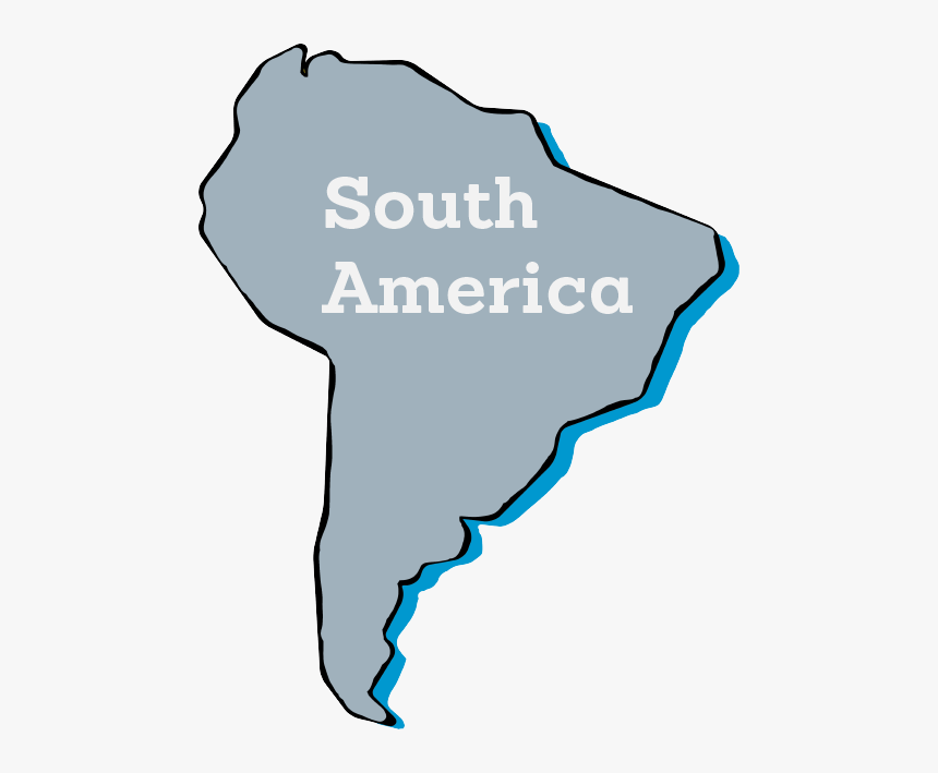 South America Map Signable, HD Png Download, Free Download