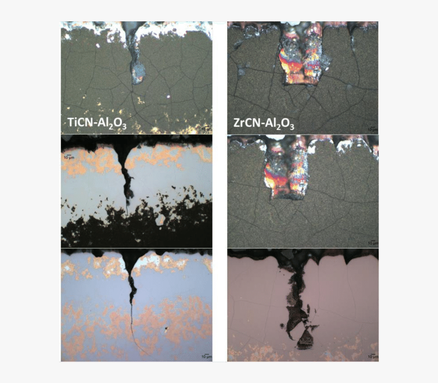 Crack Morphology Of The Worn Area At Three Different - Reflection, HD Png Download, Free Download