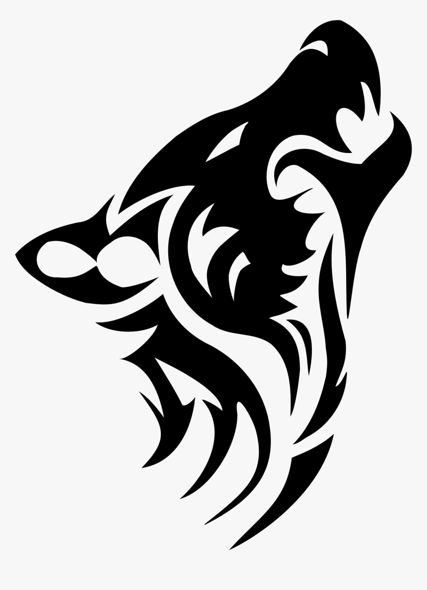 Tribal Tattoos High-quality Png - Tribal Wolf Head Tattoo, Transparent Png, Free Download