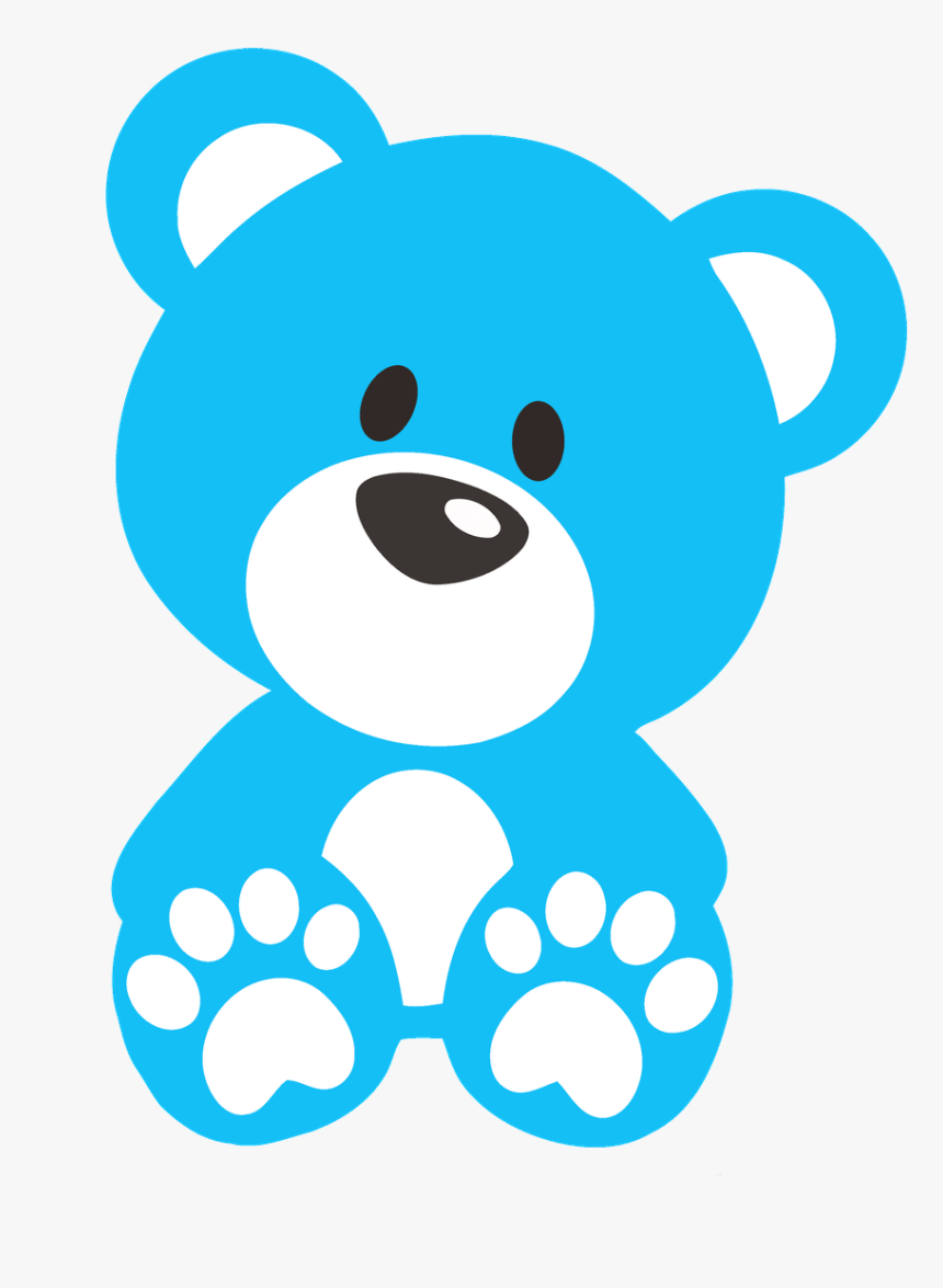Ursinhos E Ursinhas - Blue Teddy Bear Png, Transparent Png, Free Download