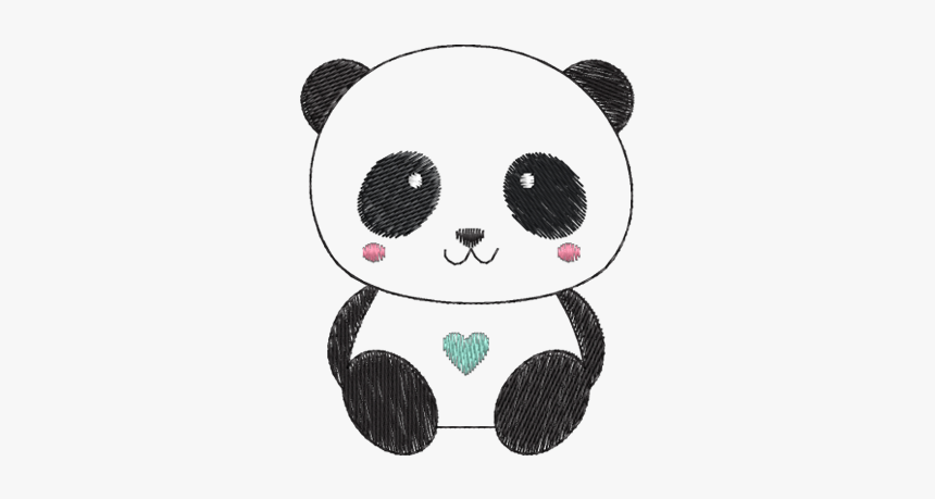 Desenho De Um Panda Fofo, HD Png Download, Free Download